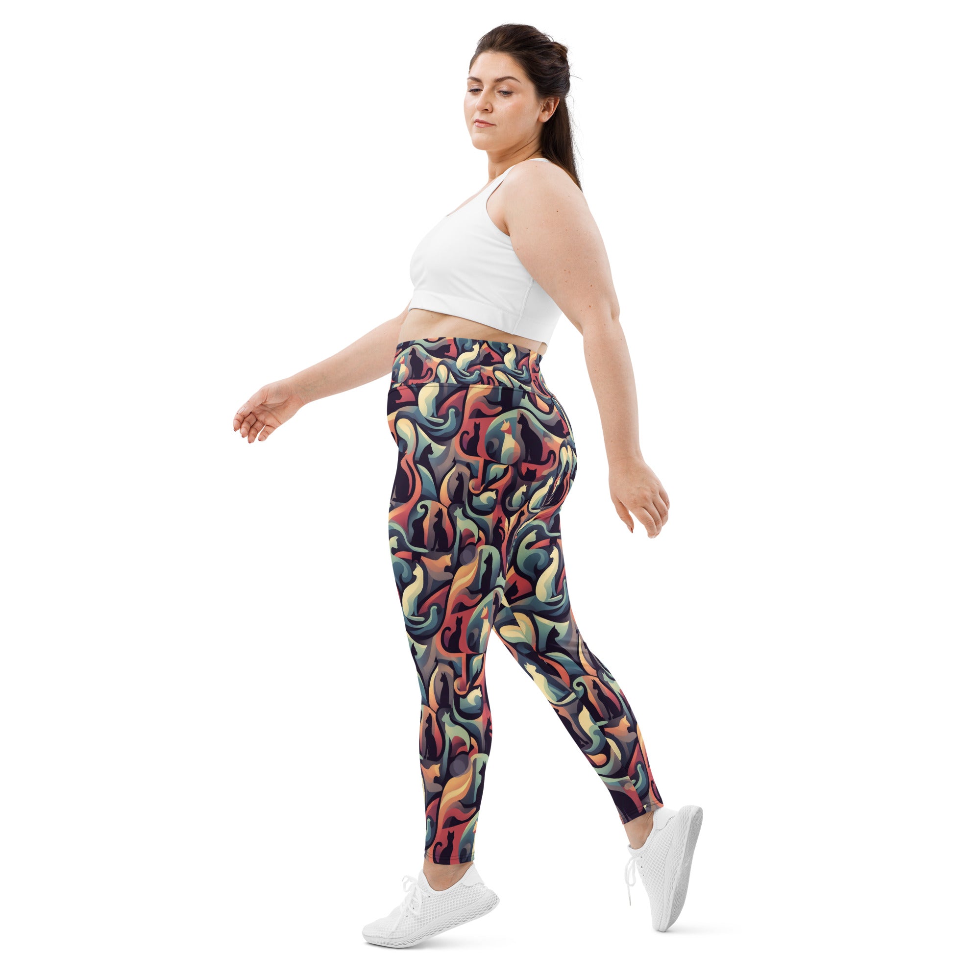 Kitty Silhouette Leggings | Plus Size